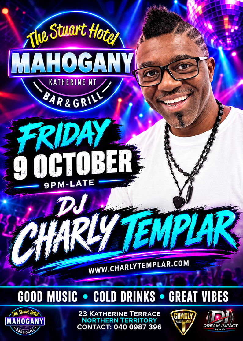 Friday 9 October DJ Charly Templar